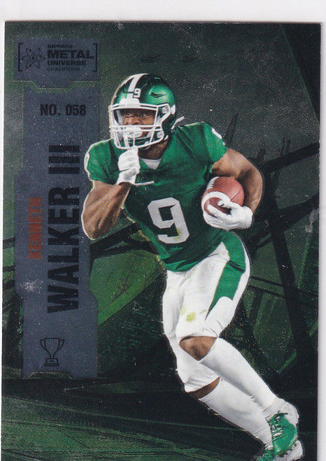 2022 SKYBOX METAL #58 KENNETH WALKER- SEATTLE SEAHAWKS