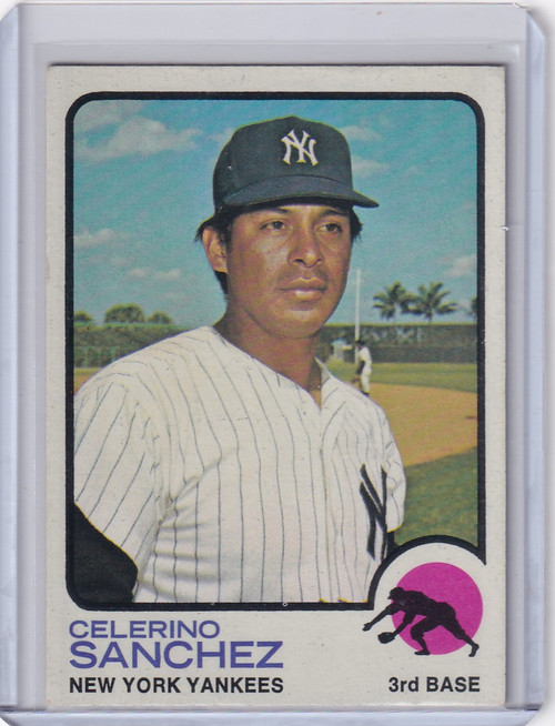 1973 Topps Baseball #103 Celerino Sanchez - New York Yankees RC