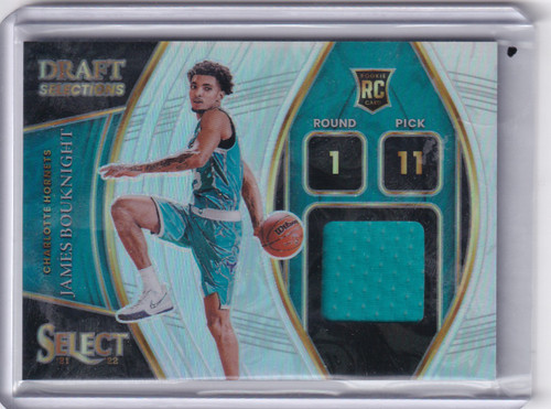 2021-22 SELECT #DS-JBK JAMES BOUKNIGHT PRIZM PATCH- CHARLOTTE HORNETS