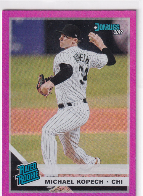 2019 DORNUSS #46 MICHAEL KOPECH PINK REFRACTOR- CHICAGO CUBS
