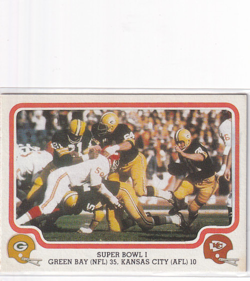 1979 FLEER #57 SUPER BOWL I GREEN BAY 35 KANSAS CITY 10- KANSAS CITY CHIEFS