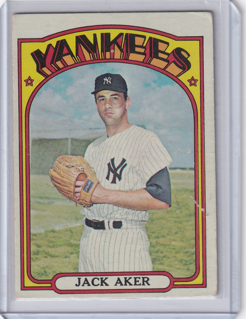 1972 Topps Baseball #769 Jack Aker - New York Yankees