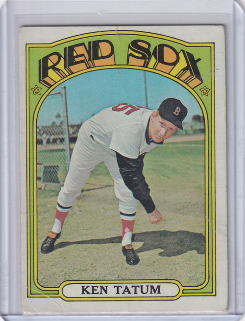 1972 Topps Baseball #772 Ken Tatum - Boston Red Sox