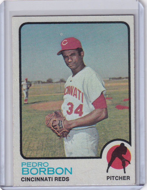 1973 Topps Baseball #492 Pedro Borbon - Cincinnati Reds