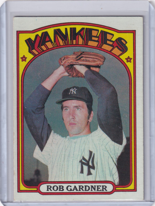 1972 Topps Baseball #22 Rob Gardner - New York Yankees