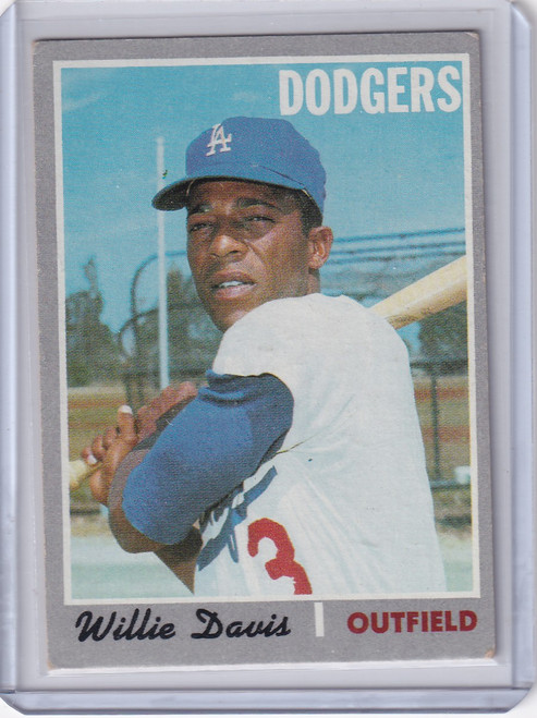 1970 Topps Baseball #390 Willie Davis - Los Angeles Dodgers