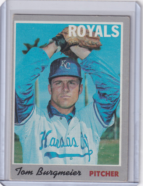 1970 Topps Baseball #108 Tom Burgmeier - Kansas City Royals