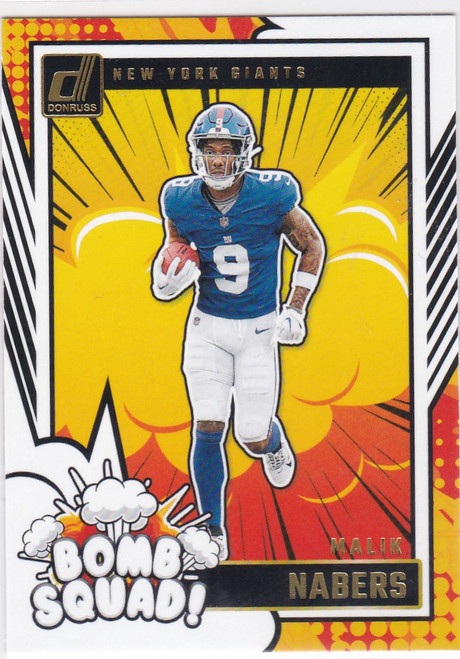 2024 Panini Donruss #25 Malik Nabers Bomb Squad New York Giants
