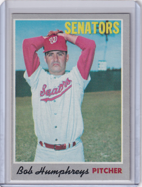1970 Topps Baseball #538 Bob Humphreys - Washington Senators