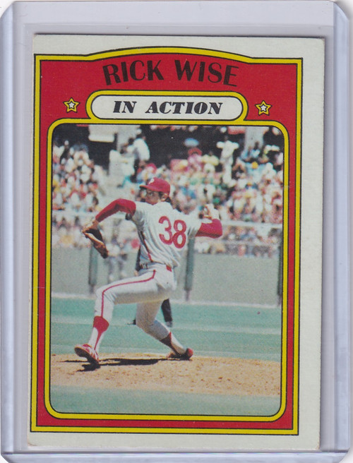 1972 Topps Baseball #44 Rick Wise IA - Philadelphia Phillies