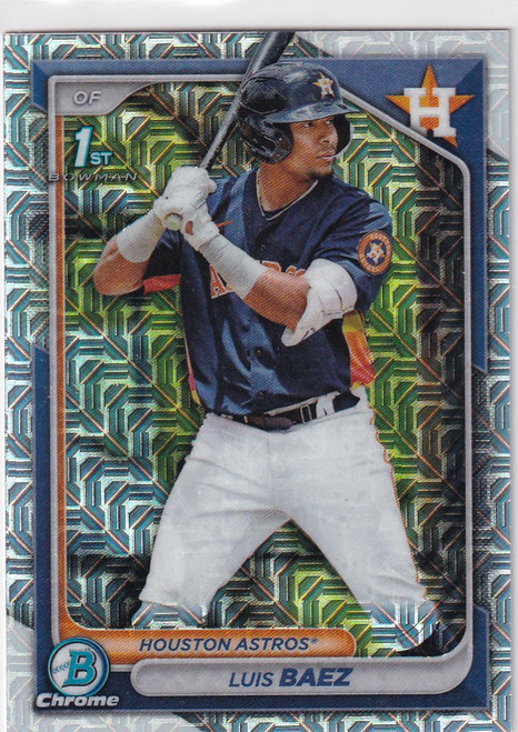 2024 BOWMAN CHROME #BCP-66 LUIS BAEZ MOJO- HOUSTON ASTROS