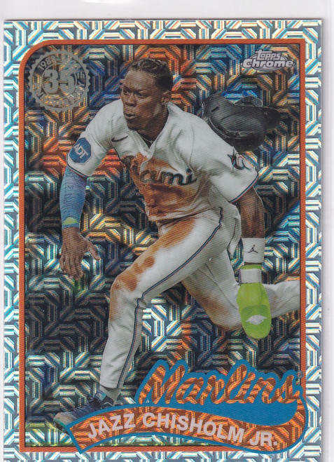 2024 TOPPS CHROME #T89C-92 JAZZ CHRISHOLM JR MOJO- MIAMI MARLINS