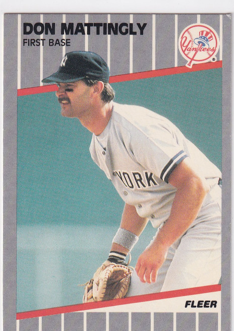 1989 FLEER #258 DON MATTINGLY- NEW YORK YANKEES