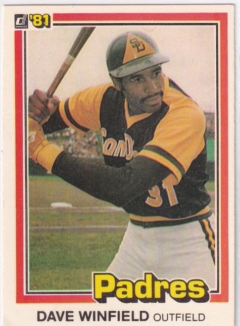 1981 DONRUSS #364 DAVE WINFIELD- SAN DIEGO PADRES