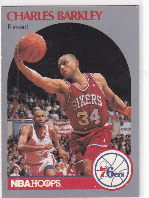 1990 HOOPS #225 CHARLES BARKLEY- PHILADELPHIA 76ERS