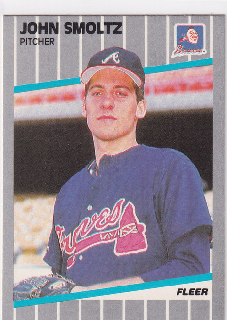 1989 FLEER #602 JOHN SMOLTZ- ATLANTA BRAVES