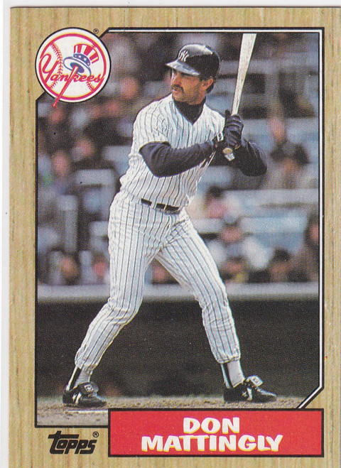 1987 TOPPS #500 DON MATTINGLY- NEW YORK YANKEES