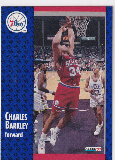 1991 FLEER #151 CHARLES BARKLEY- PHILADELPHIA 76ERS