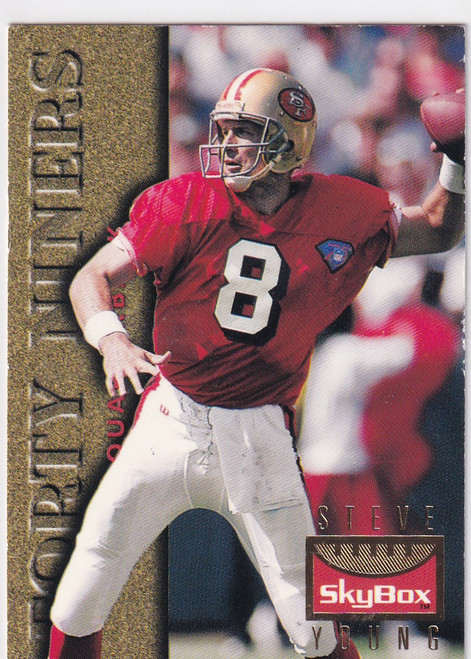 1995 SKYBOX #123 STEVE YOUNG- SAN FRANCISCO 49ERS