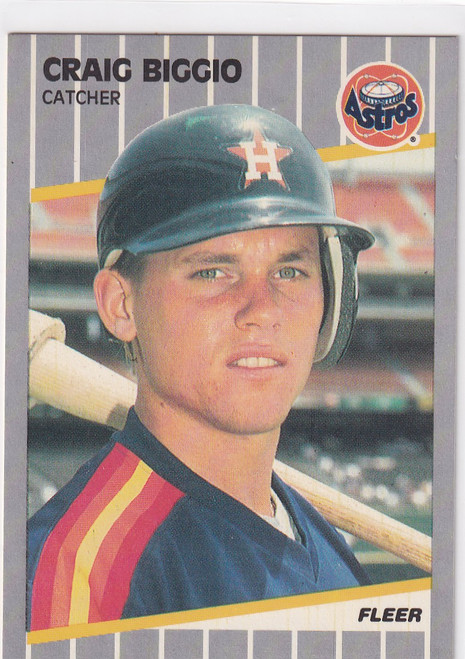 1989 FLEER #353 CRAIG BIGGIO- HOUSTON ASTROS