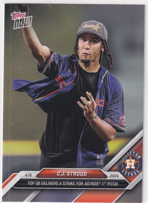 2024 TOPPS NOW #79 CJ STROUD- HOUSTON ASTROS