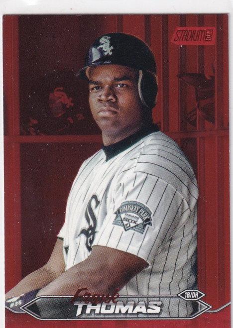 2024 TOPPS STADIUM #82 FRANK THOMAS RED- CHICAGO WHITE SOX