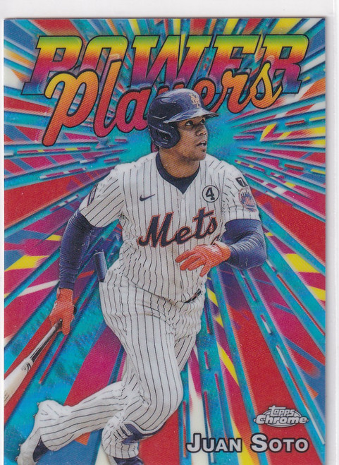 2025 TOPPS CHROME #PP-35 JUAN SOTO POWER PLAYERS- NEW YORK METS