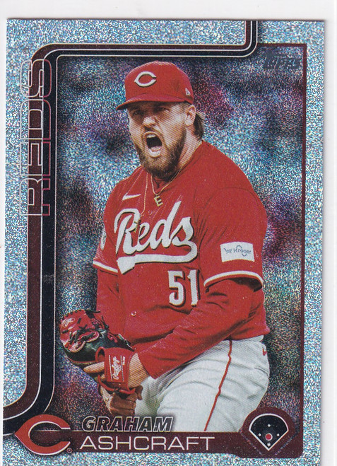 2025 TOPPS SERIES TWO #626 GRAHAM ASHCRAFT GLITTER- CINCINNATI REDS