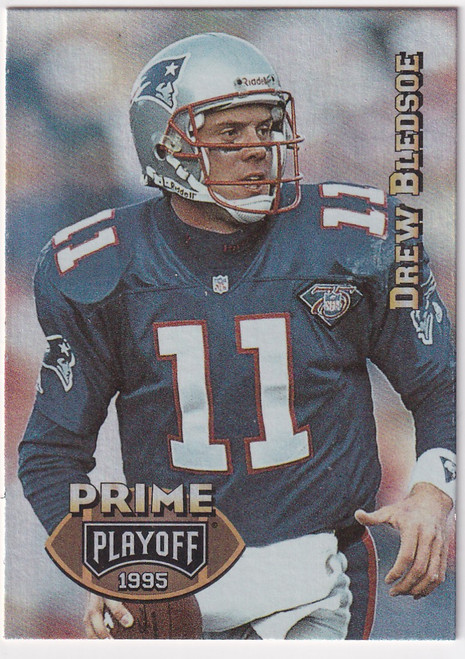 1995 PLAYOFF #11 DREW BLEDSOE PRIME PLAYOFF- NEW ENGLAND PATRIOTS