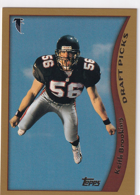 1998 TOPPS #335 KEITH BROOKING DRAFT PICKS- ATLANTA FALCONS