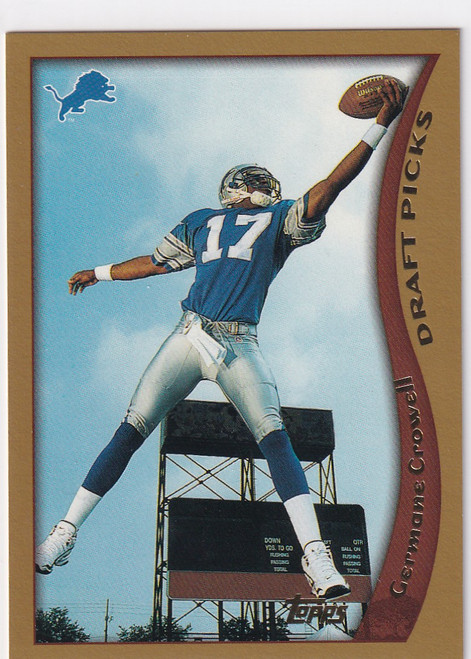 1998 TOPPS #340 GERMANE CROWELL DRAFT PICKS- DETROIT LIONS