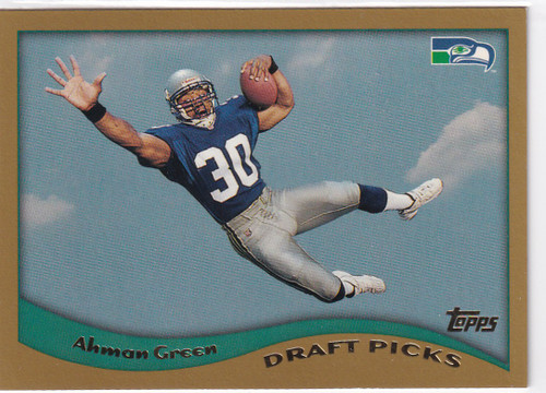 1998 TOPPS #350 AHMAN GREEN DRAFT PICKS- SEATTLE SEAHAWKS