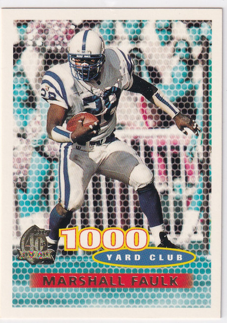 1996 TOPPS #132 MARSHALL FAULK 1000 YARD CLUB- INDIANAPOLIS COLTS