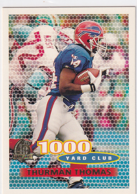 1996 TOPPS #136 THURMAN THOMAS 1000 YARD CLUB- BUFFALO BILLS