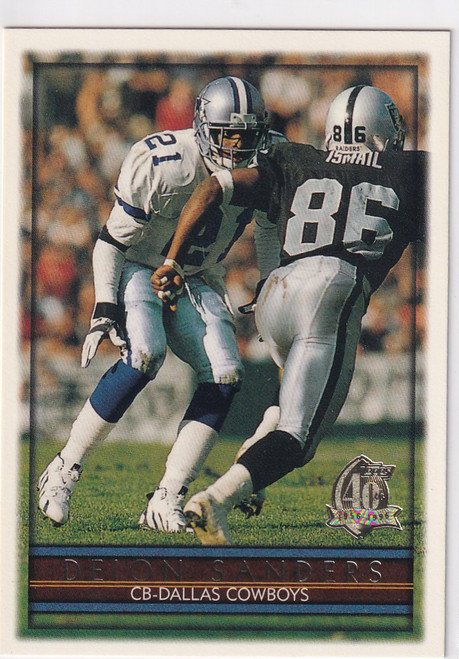 1996 TOPPS #200 DEION SANDERS 40 ANNIVERSARY- ATLANTA FALCONS