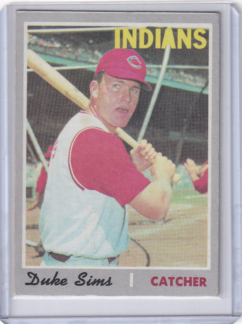 1970 Topps Baseball #275 Duke Sims - Cleveland Indians