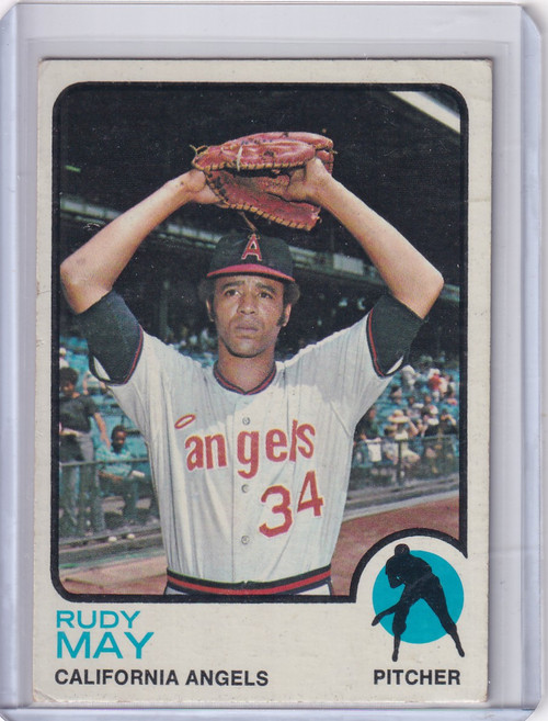 1973 Topps Baseball #102 Rudy May - California Angels