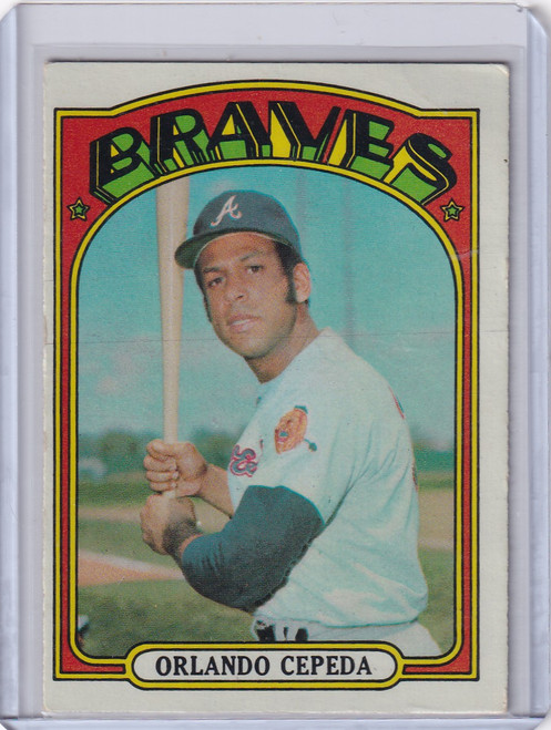 1972 Topps Baseball #195 Orlando Cepeda - Atlanta Braves