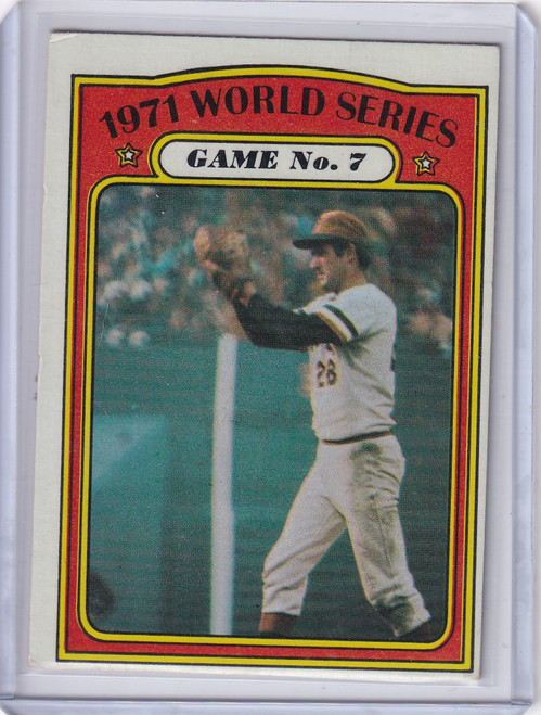 1972 Topps Baseball #229 1971 World Series Game No. 7 WS - Pittsburgh Pirates
