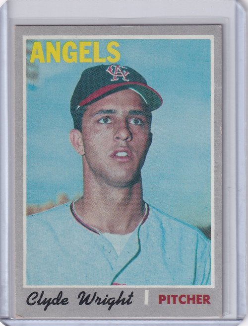 1970 Topps Baseball #543 Clyde Wright - California Angels
