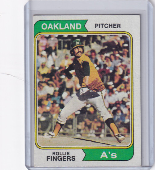 1974 Topps Baseball #212 Rollie Fingers - Oakland Athletics