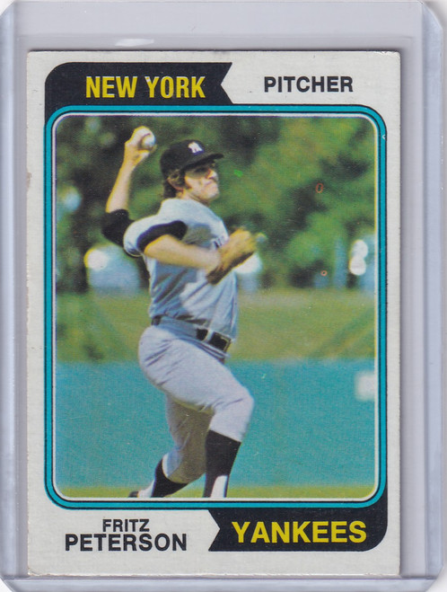1974 Topps Baseball #229 Fritz Peterson - New York Yankees