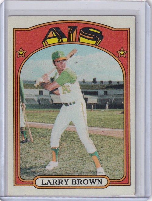 1972 Topps Baseball #279 Larry Brown - Oakland Athletics