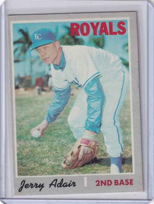 1970 Topps Baseball #525 Jerry Adair - Kansas City Royals