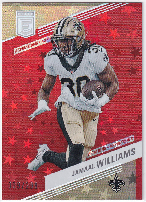 2023 DONRUSS ELITE #46 JAMAAL WILLIAMS ASPIRATIONS 39/299- NEW ORLEANS SAINTS