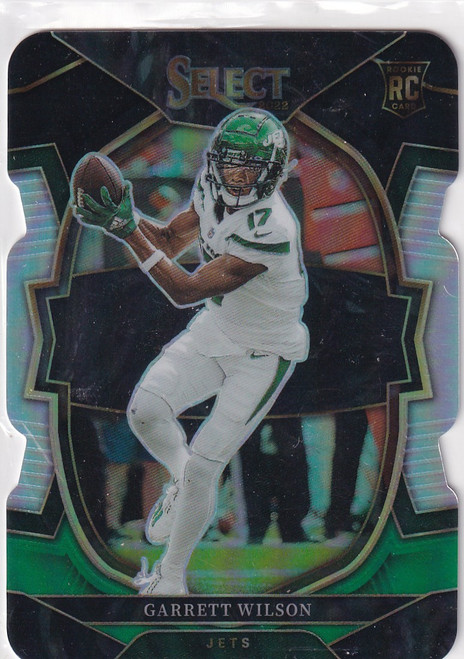 2022 SELECT #88 GARRETT WILSON DIE CUT SILVER- NEW YORK JETS