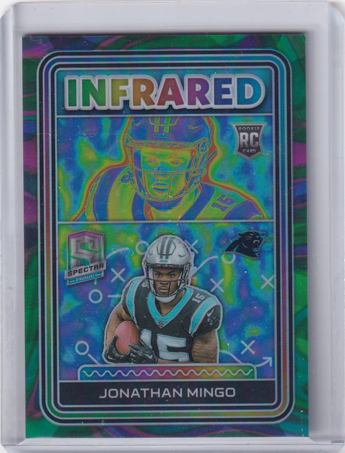 2023 Panini Spectra Infrared Marble Neon 2/4 #I-JM Jonathan Mingo - Panthers