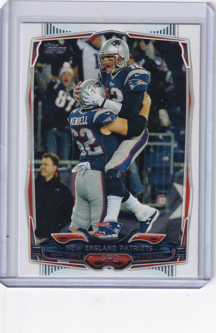 2014 Topps Football #6 New England Patriots Team Card - Patriots