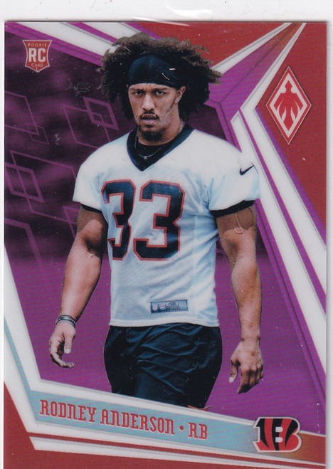 2019 PHOENIX #168 RODNEY ANDERSON PINK 34/199- CINCINNATI BENGALS