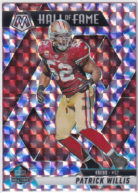 2025 MOSAIC #299 PATRICK WILLIS PURPLE REACTIVE HALL OF FAME- SAN FRANCISCO 49ER